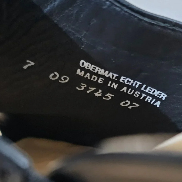 Paul Green Munchen Mule Heel Womens Shoe Black Leather Open Toe UK Size 7 - Picture 13 of 14